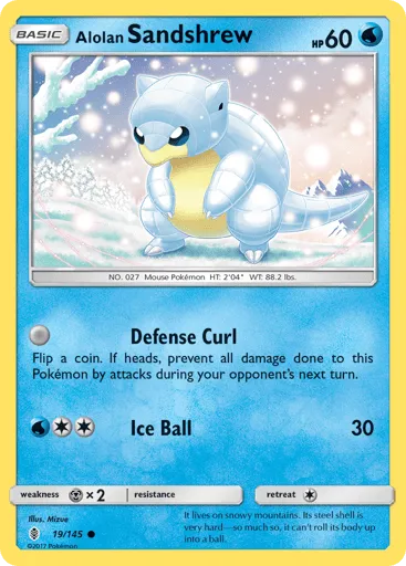 Alolan Sandshrew 19/145 Guardians Rising