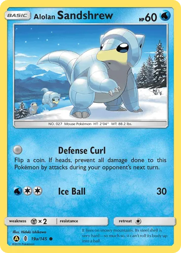 Alolan Sandshrew 19a/145 Guardians Rising