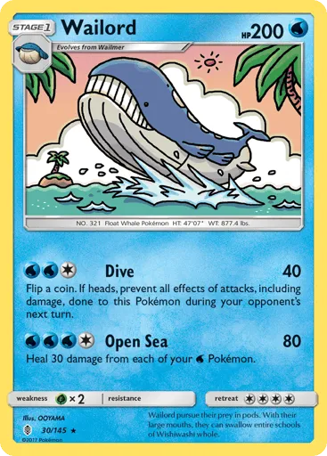 Wailord 30/145 Guardians Rising