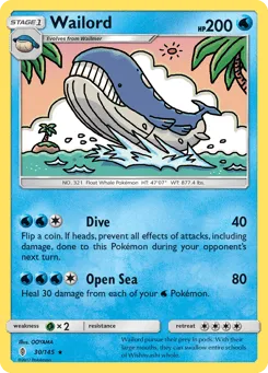Wailord 30/145 Guardians Rising