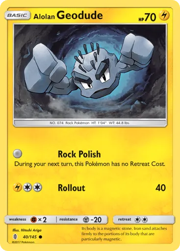 Alolan Geodude 40/145 Guardians Rising