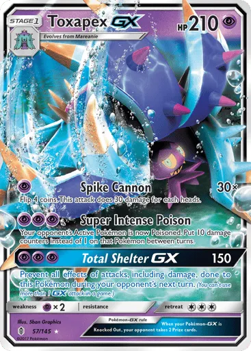 Toxapex-GX 57/145 Guardians Rising