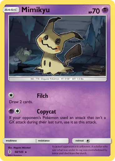 Mimikyu 58/145 Guardians Rising