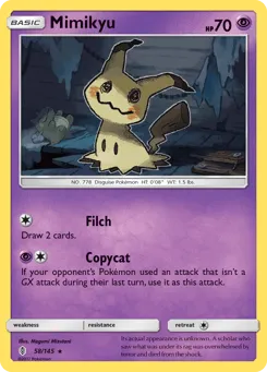 Mimikyu 58/145 Guardians Rising