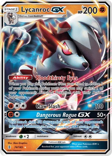 Lycanroc-GX 74/145 Guardians Rising