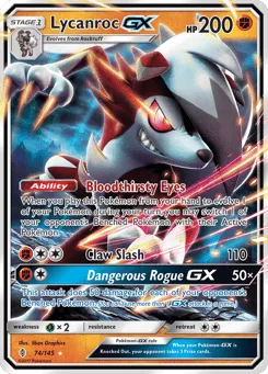 Lycanroc-GX 74/145 Guardians Rising