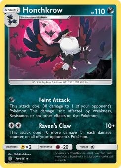 Honchkrow 79/145 Guardians Rising