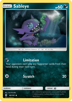 Sableye 80/145 Guardians Rising
