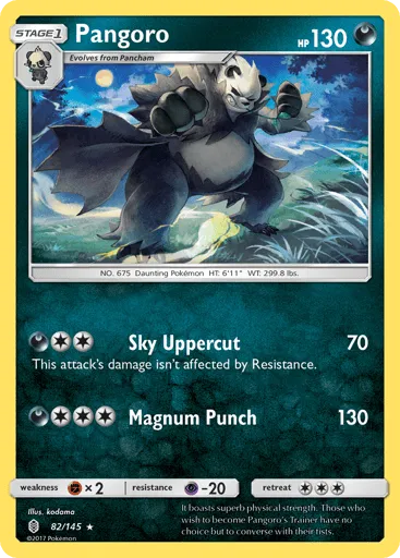 Pangoro 82/145 Guardians Rising