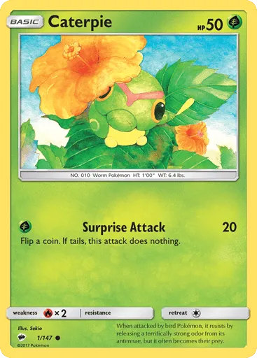 Caterpie 1/147 Burning Shadows