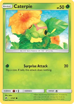 Caterpie 1/147 Burning Shadows