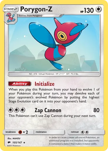 Porygon-Z 105/147 Burning Shadows