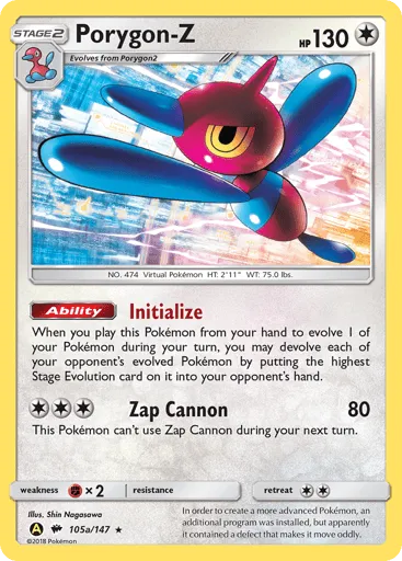 Porygon-Z 105a/147 Burning Shadows