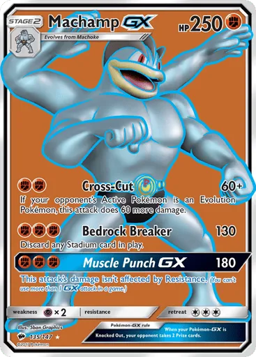 Machamp-GX 135/147 Burning Shadows