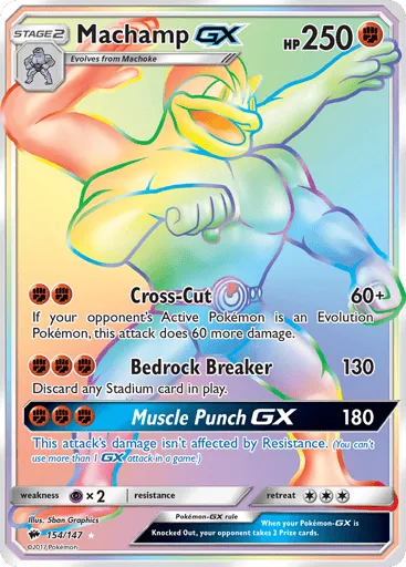 Machamp-GX 154/147 Burning Shadows