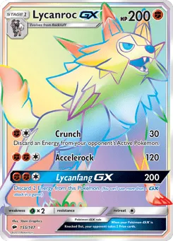 Lycanroc-GX 155/147 Burning Shadows