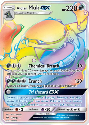 Alolan Muk-GX 157/147 Burning Shadows