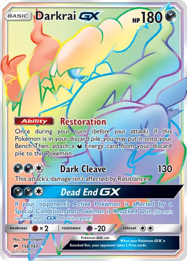 Darkrai-GX 158/147 Burning Shadows