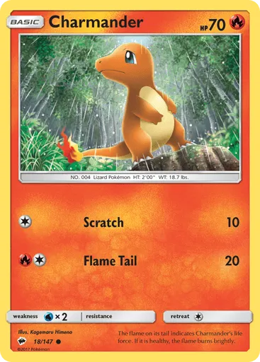 Charmander 18/147 Burning Shadows