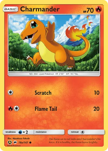 Charmander 18a/147 Burning Shadows