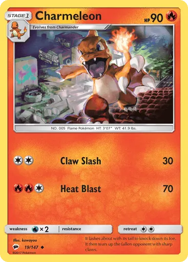 Charmeleon 19/147 Burning Shadows