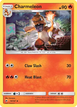 Charmeleon 19/147 Burning Shadows