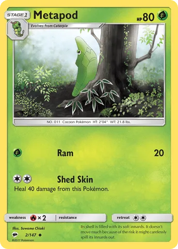 Metapod 2/147 Burning Shadows