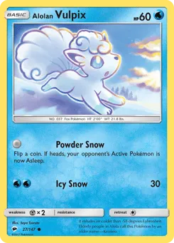 Alolan Vulpix 27/147 Burning Shadows