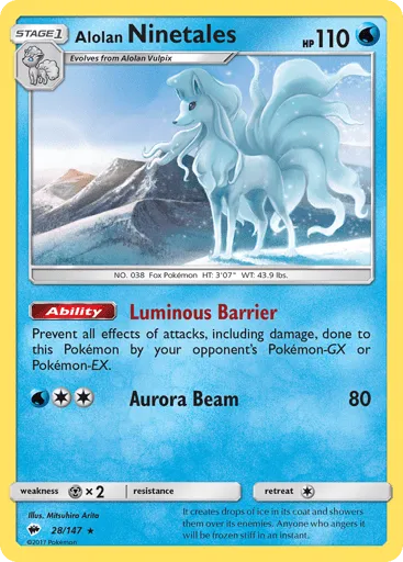 Alolan Ninetales 28/147 Burning Shadows