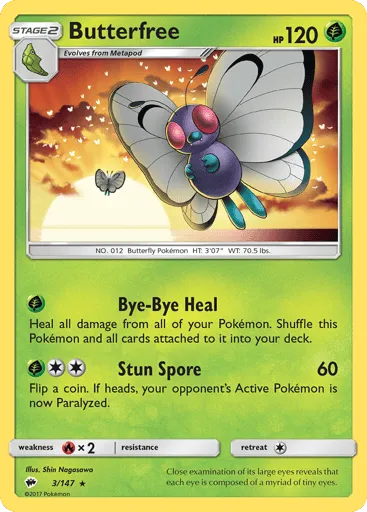 Butterfree 3/147 Burning Shadows