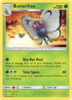 Butterfree 3/147 Burning Shadows