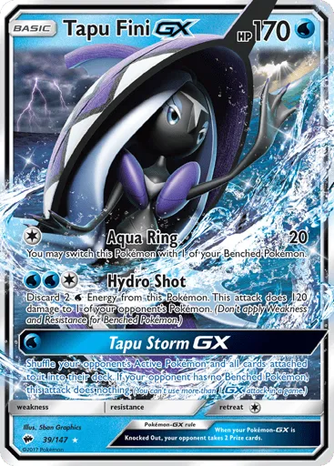 Tapu Fini-GX 39/147 Burning Shadows