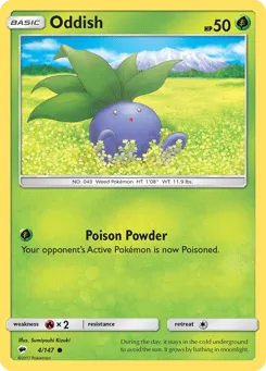 Oddish 4/147 Burning Shadows