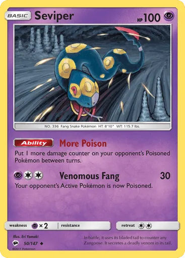 Seviper 50/147 Burning Shadows