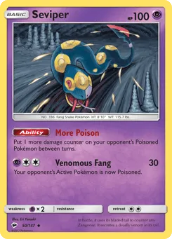 Seviper 50/147 Burning Shadows