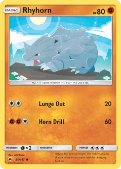 Rhyhorn 65/147 Burning Shadows