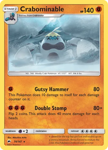 Crabominable 74/147 Burning Shadows