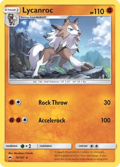Lycanroc 76/147 Burning Shadows