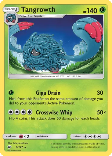 Tangrowth 8/147 Burning Shadows