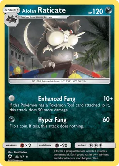 Alolan Raticate 82/147 Burning Shadows
