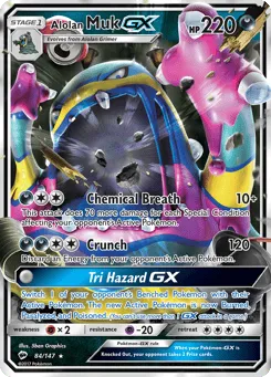 Alolan Muk-GX 84/147 Burning Shadows