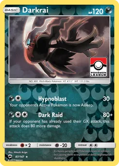 Darkrai 87/147 Burning Shadows