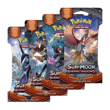 Burning Shadows Sleeved Booster Pack Art Bundle (Set of 4)