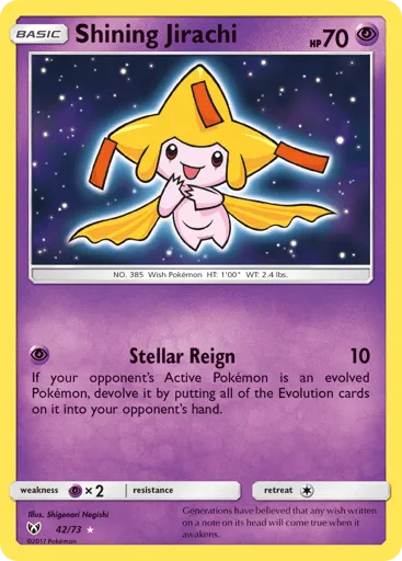 Shining Jirachi 42/73 Shining Legends
