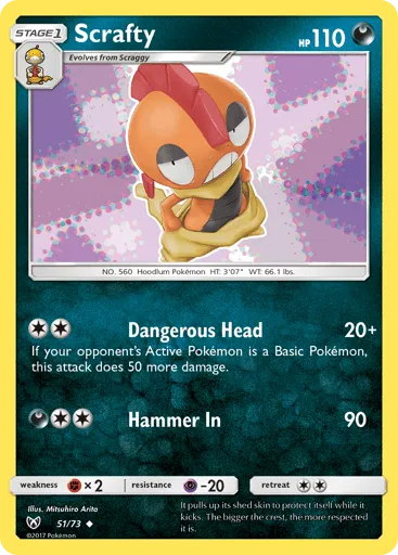 Scrafty 51/73 Shining Legends