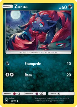 Zorua 52/73 Shining Legends