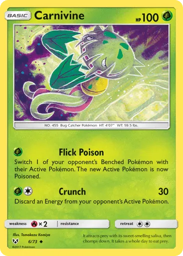 Carnivine 6/73 Shining Legends