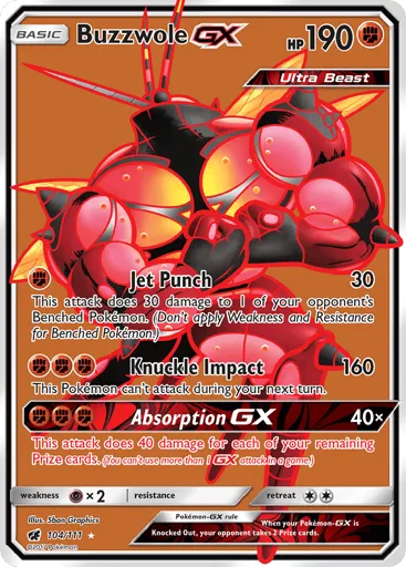 Buzzwole-GX 104/111 Crimson Invasion