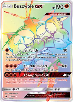Buzzwole-GX 115/111 Crimson Invasion