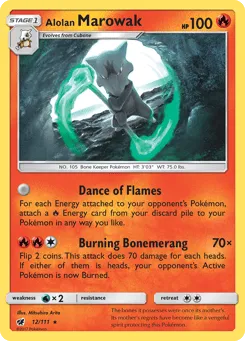 Alolan Marowak 12/111 Crimson Invasion